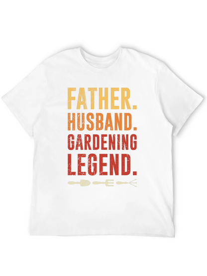 Father Husband Gardening Legend Graphic T-Shirt