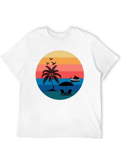 Retro Sunset Beach T-Shirt