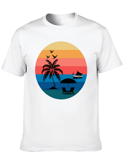Retro Sunset Beach T-Shirt