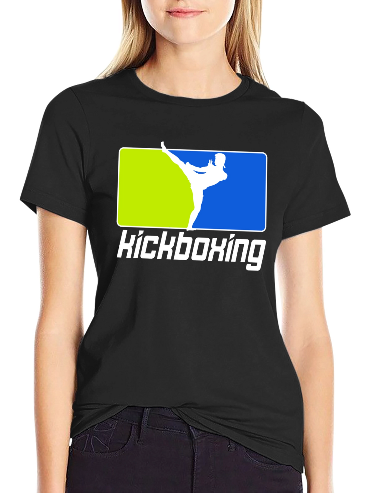 Kickboxing Black T-Shirt Martial Arts Design