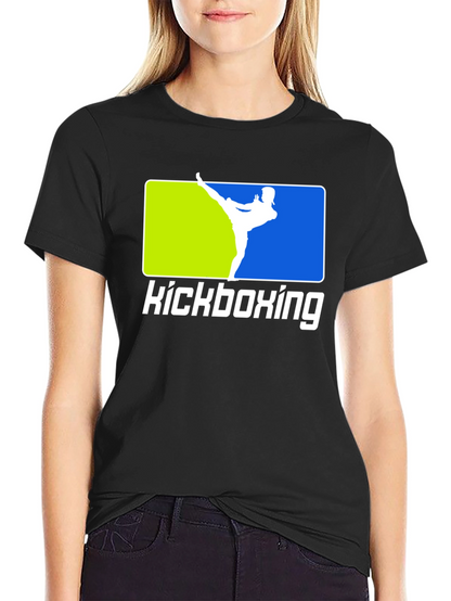 Kickboxing Black T-Shirt Martial Arts Design