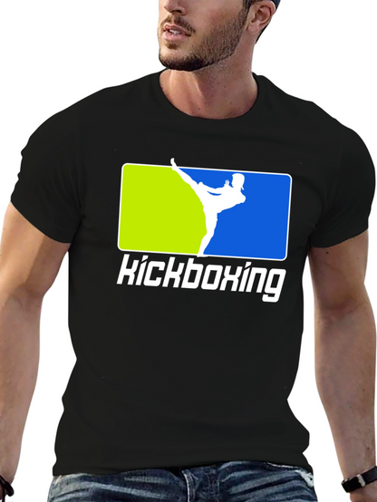 Kickboxing Black T-Shirt Martial Arts Design