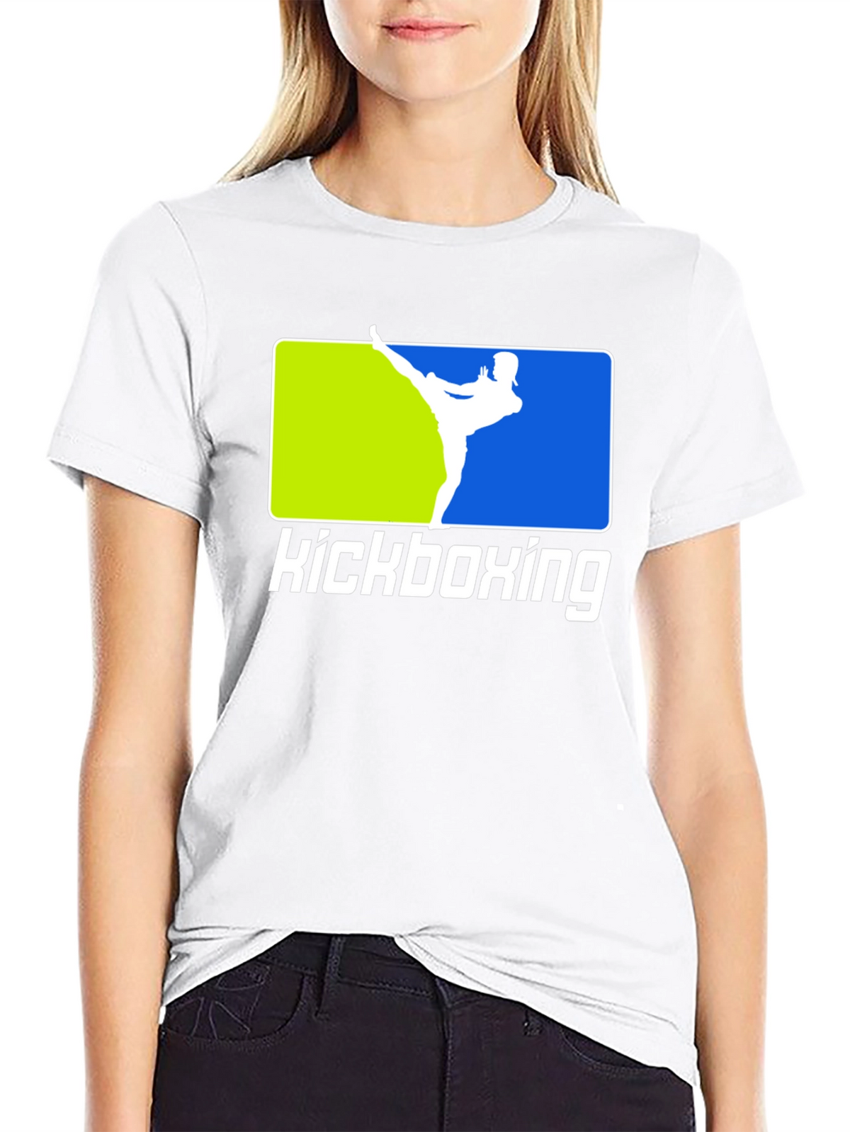 Kickboxing Black T-Shirt Martial Arts Design