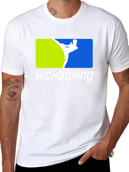 Kickboxing Black T-Shirt Martial Arts Design
