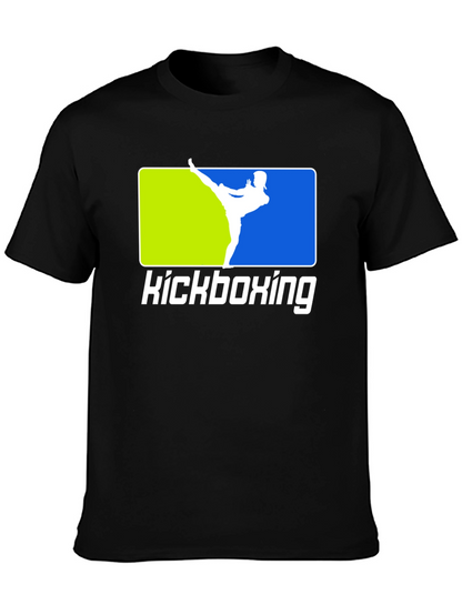 Kickboxing Black T-Shirt Martial Arts Design
