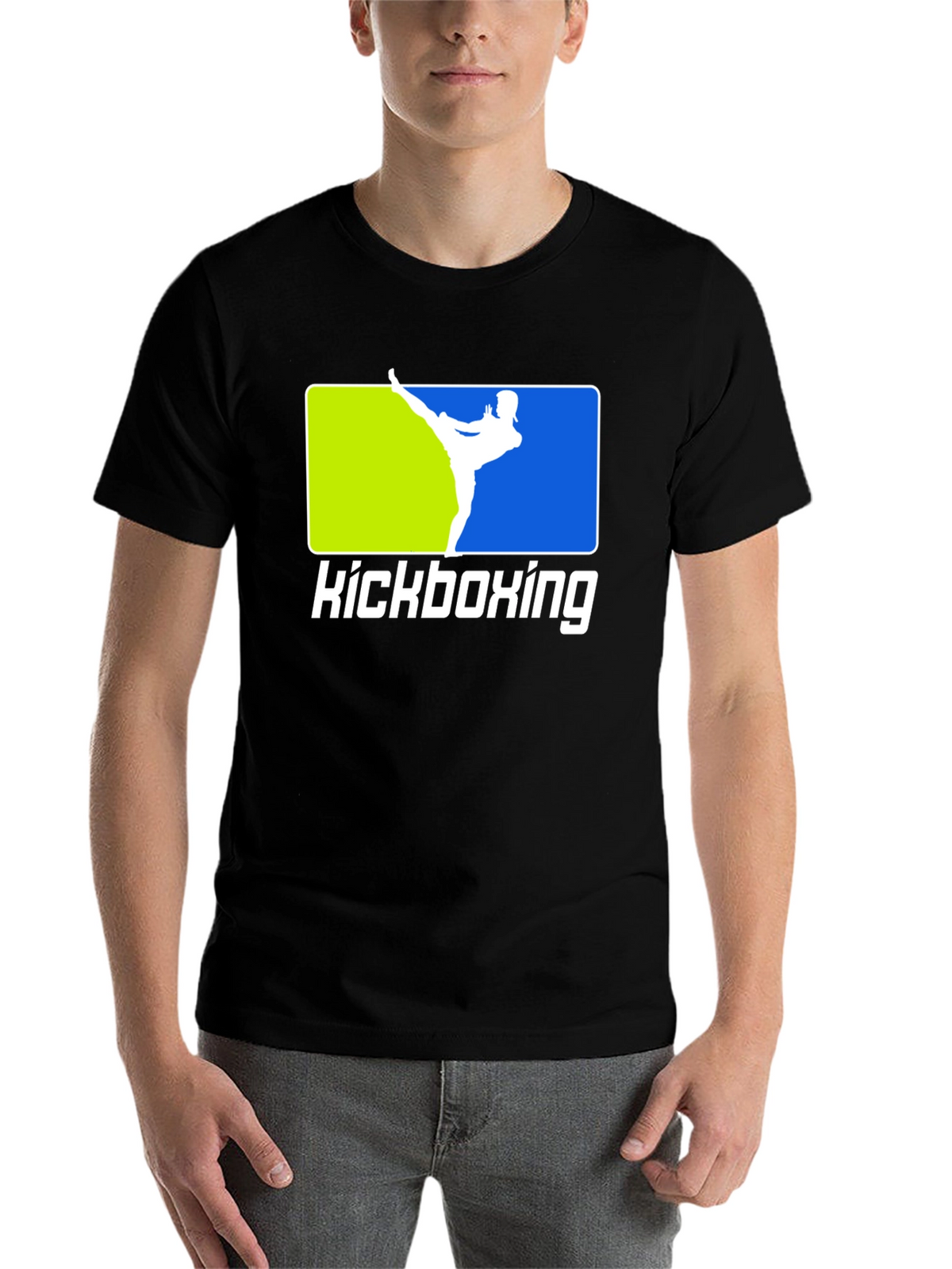 Kickboxing Black T-Shirt Martial Arts Design