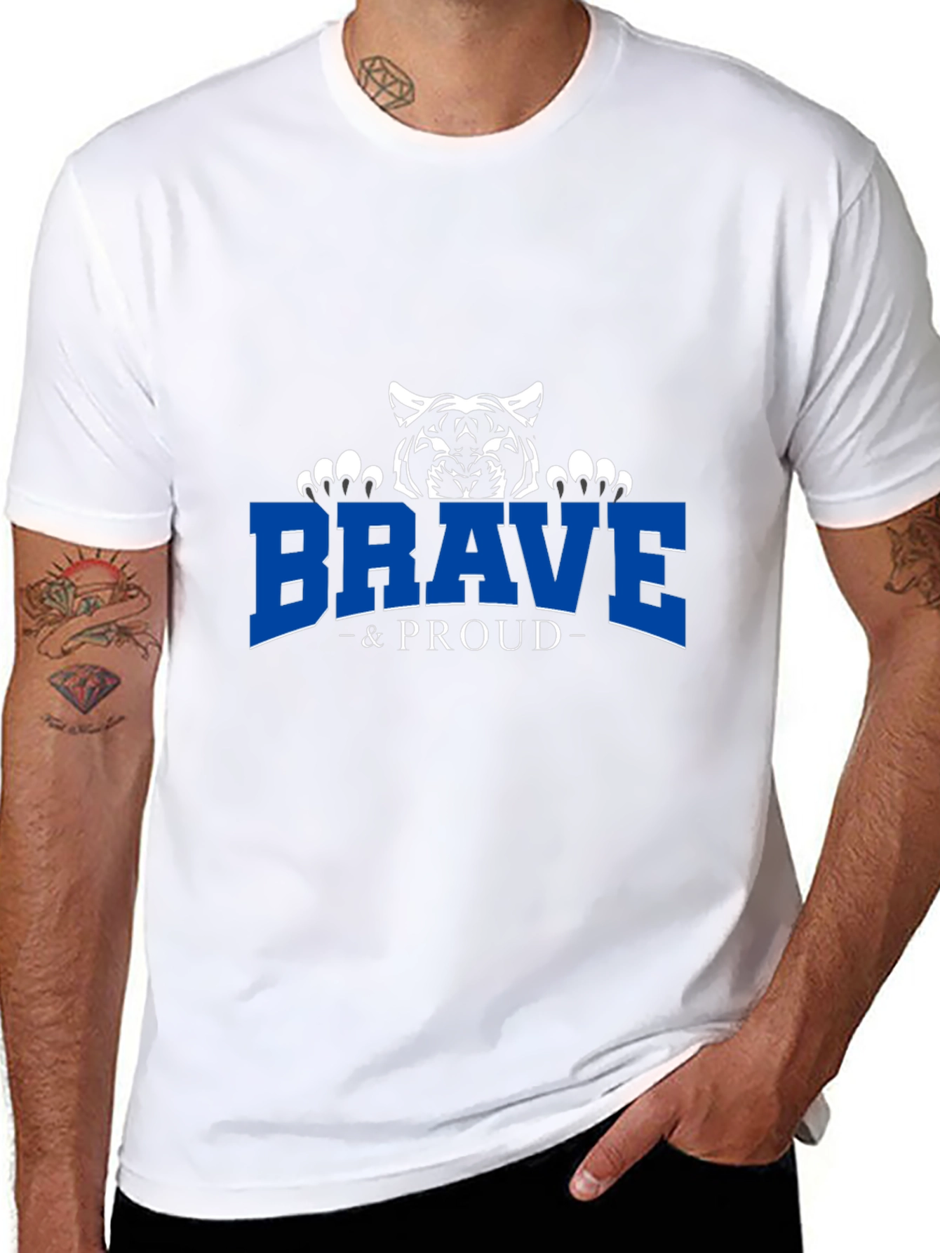 Brave & Proud Tiger Graphic Tee