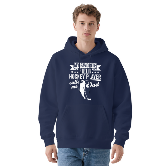 Colorful Hoodie: Hockey Player Favorite Field Design, Cozy Fleece