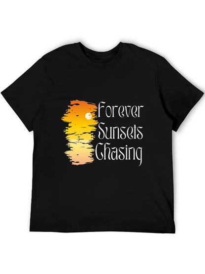 Forever Sunsets Chasing Black T-Shirt