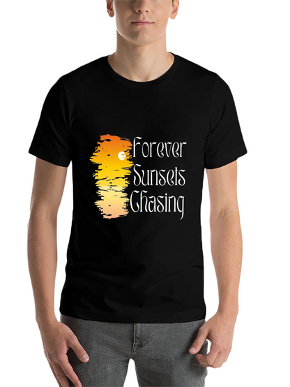 Forever Sunsets Chasing Black T-Shirt