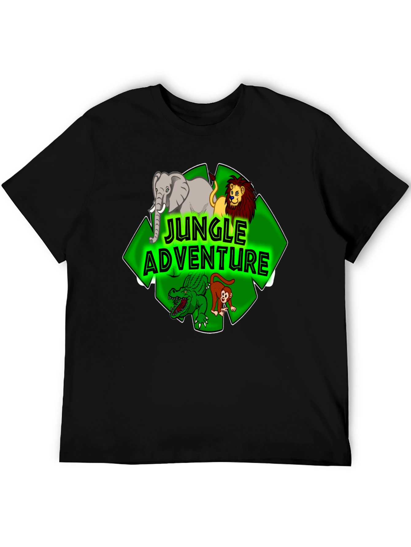 Jungle Adventure Cartoon Graphic Tee
