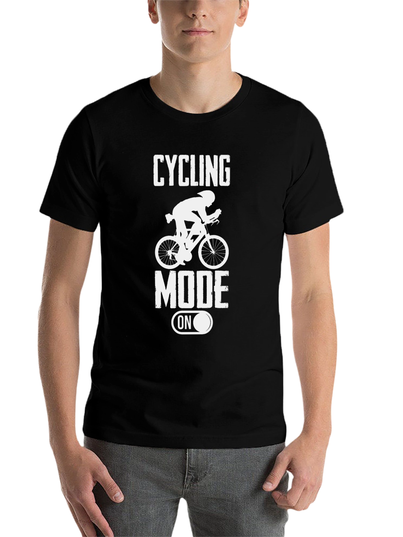 Cycling Mode On Graphic Tee - Black