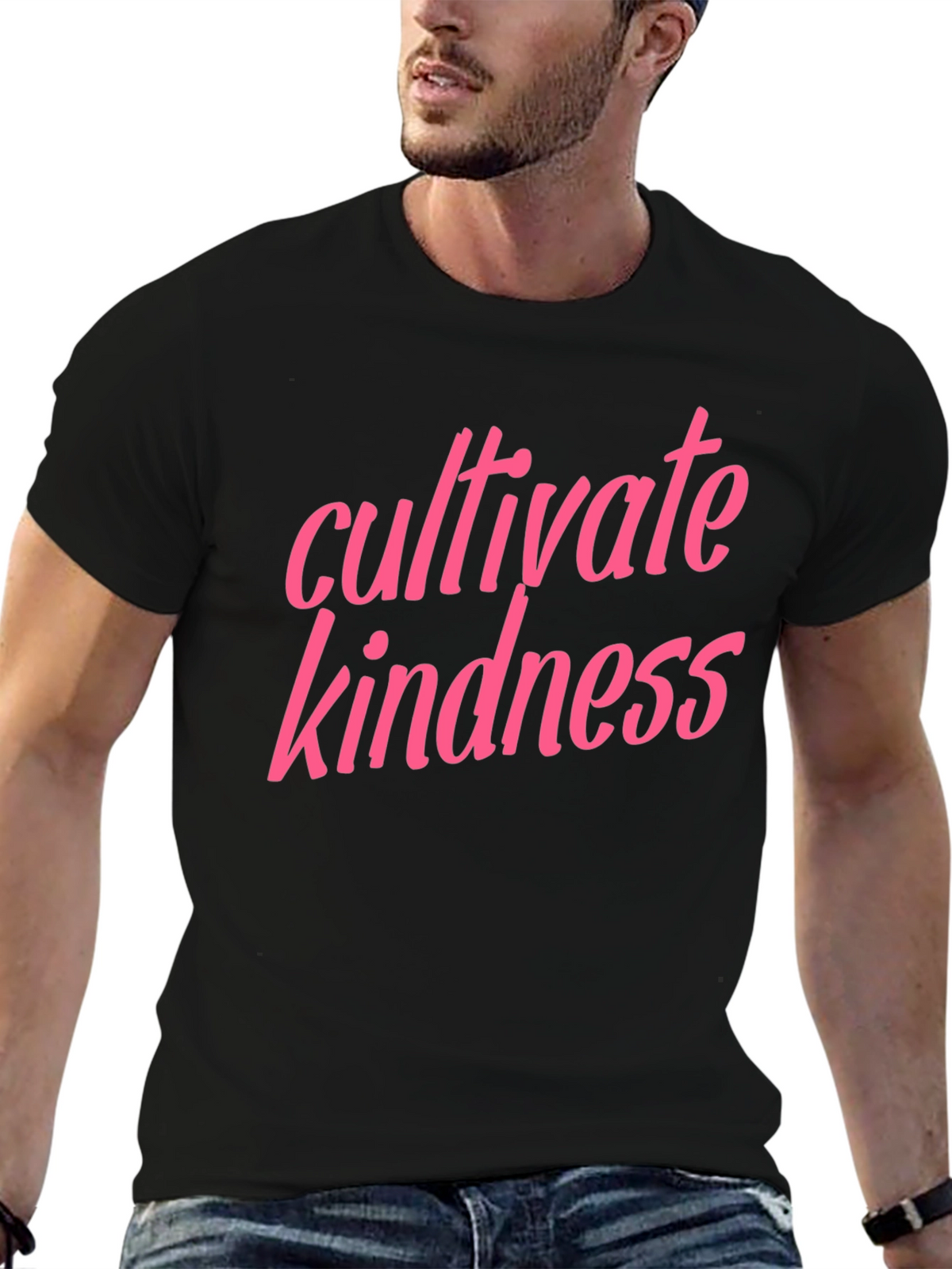 Cultivate Kindness Black Graphic Tee