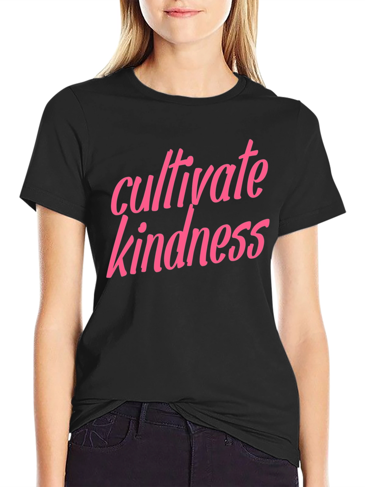 Cultivate Kindness Black Graphic Tee