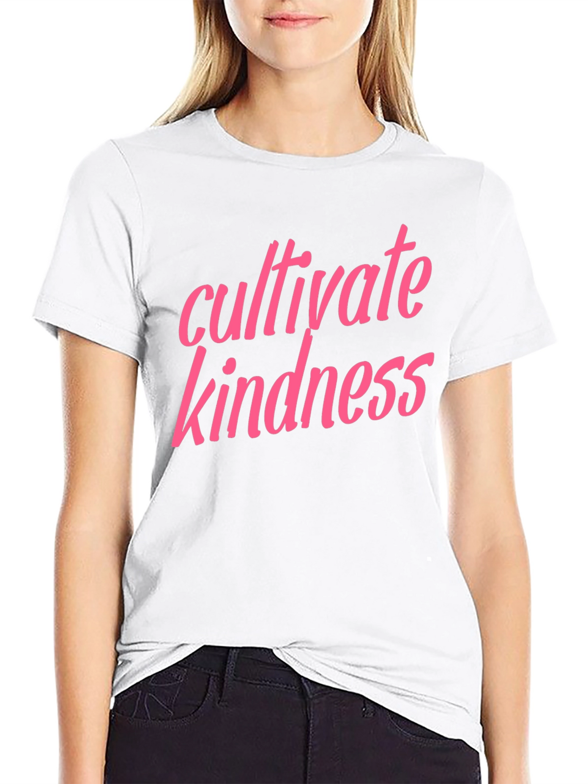 Cultivate Kindness Black Graphic Tee