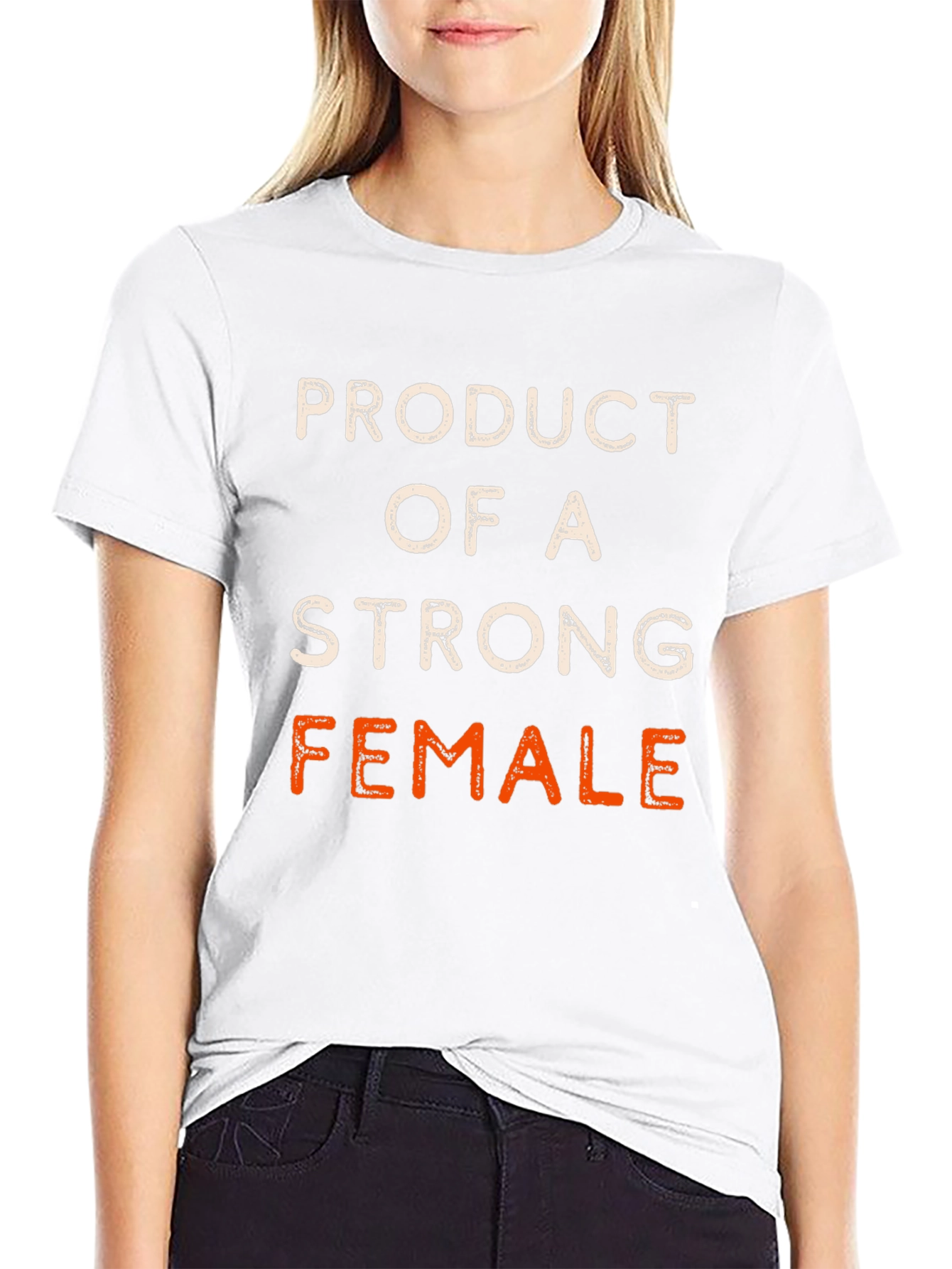 Product of a Strong Female Black T-Shirt