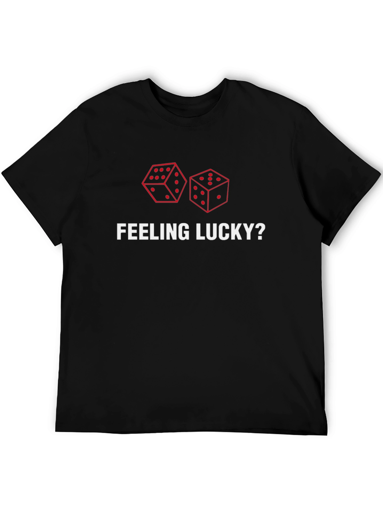Feeling Lucky? Dice Graphic Print Tee