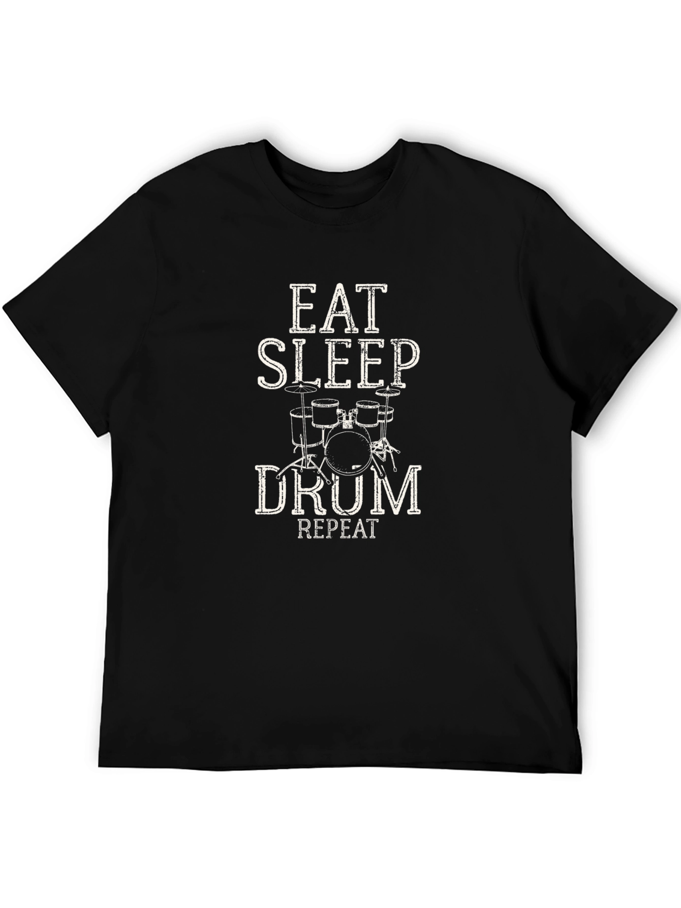 Eat Sleep Drum Repeat Graphic T-Shirt
