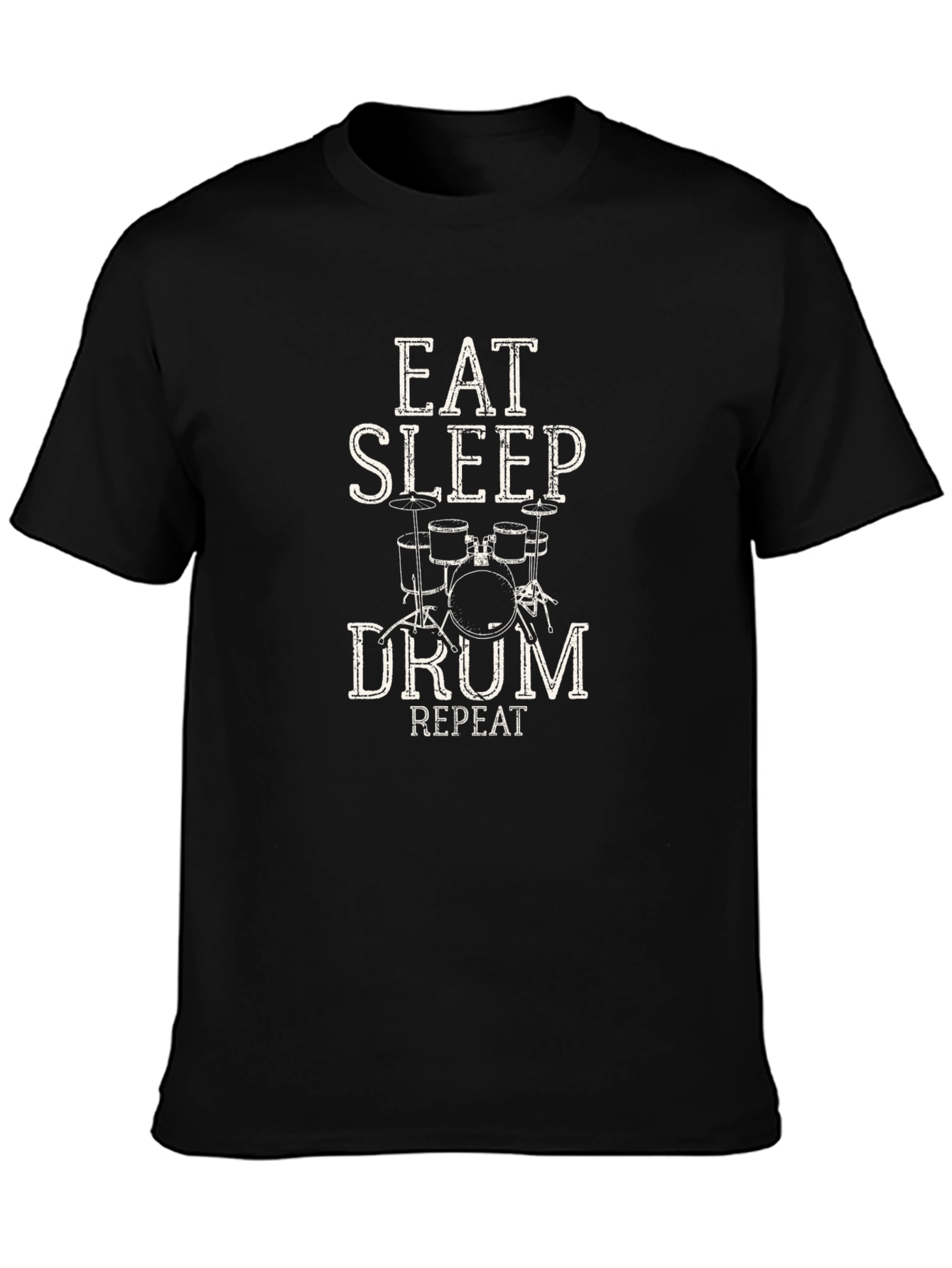 Eat Sleep Drum Repeat Graphic T-Shirt