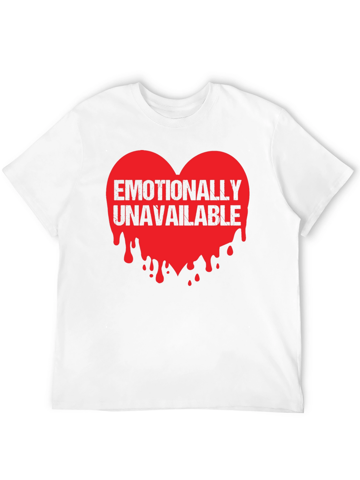 Emotionally Unavailable Heart Graphic T-Shirt