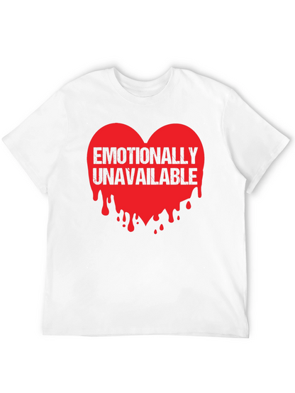 Emotionally Unavailable Heart Graphic T-Shirt