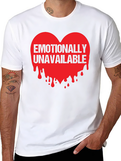 Emotionally Unavailable Heart Graphic T-Shirt