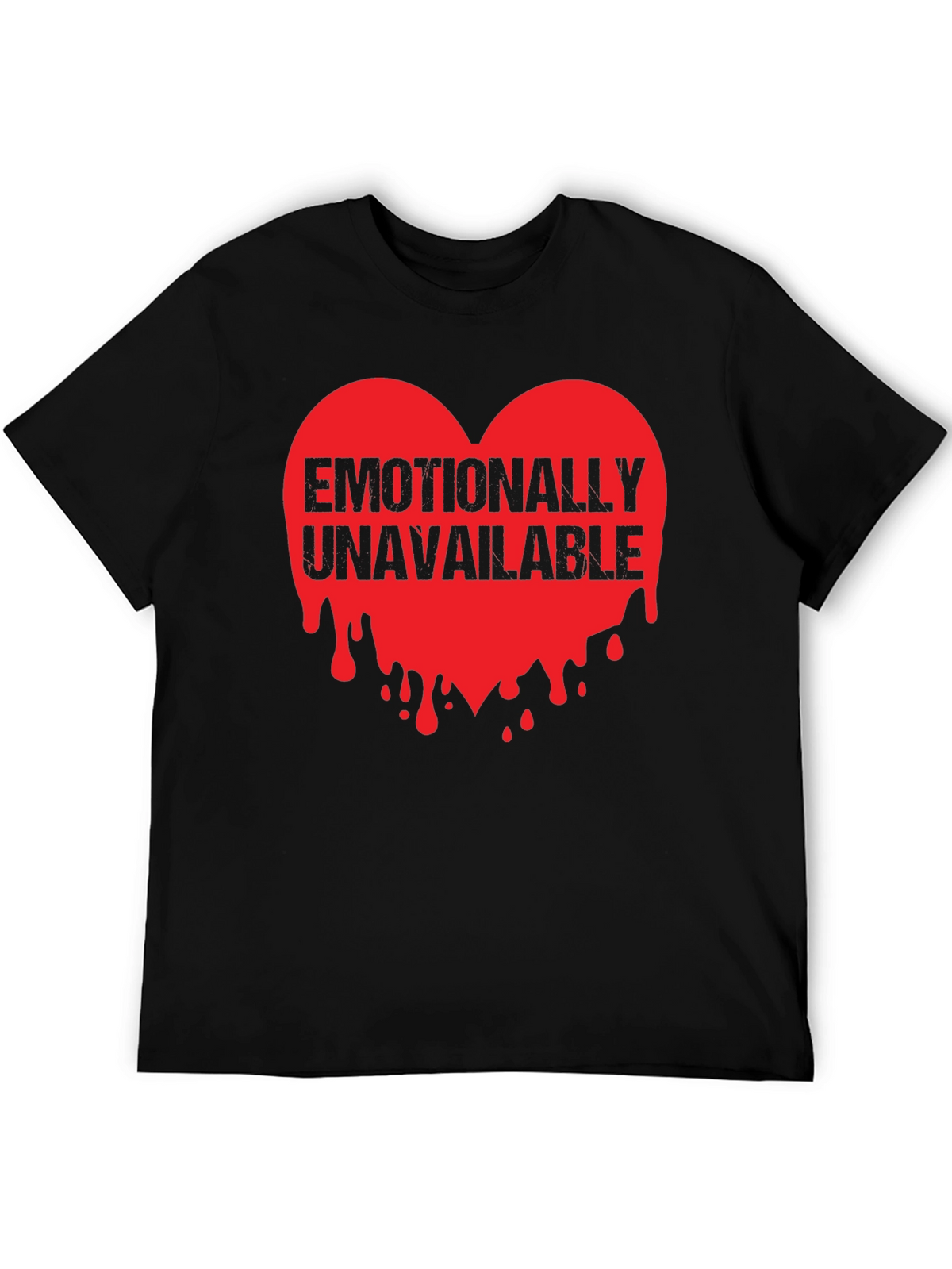 Emotionally Unavailable Heart Graphic T-Shirt