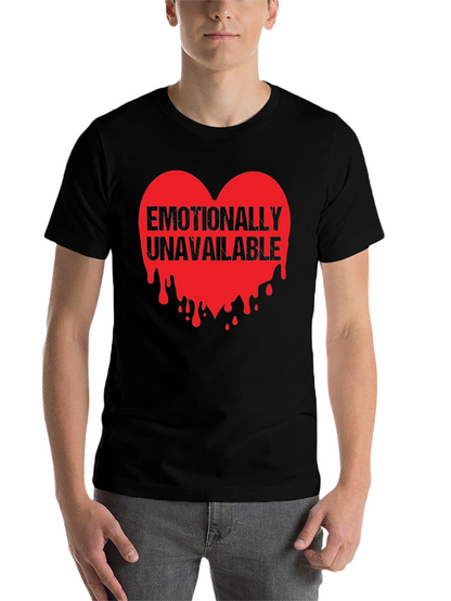 Emotionally Unavailable Heart Graphic T-Shirt