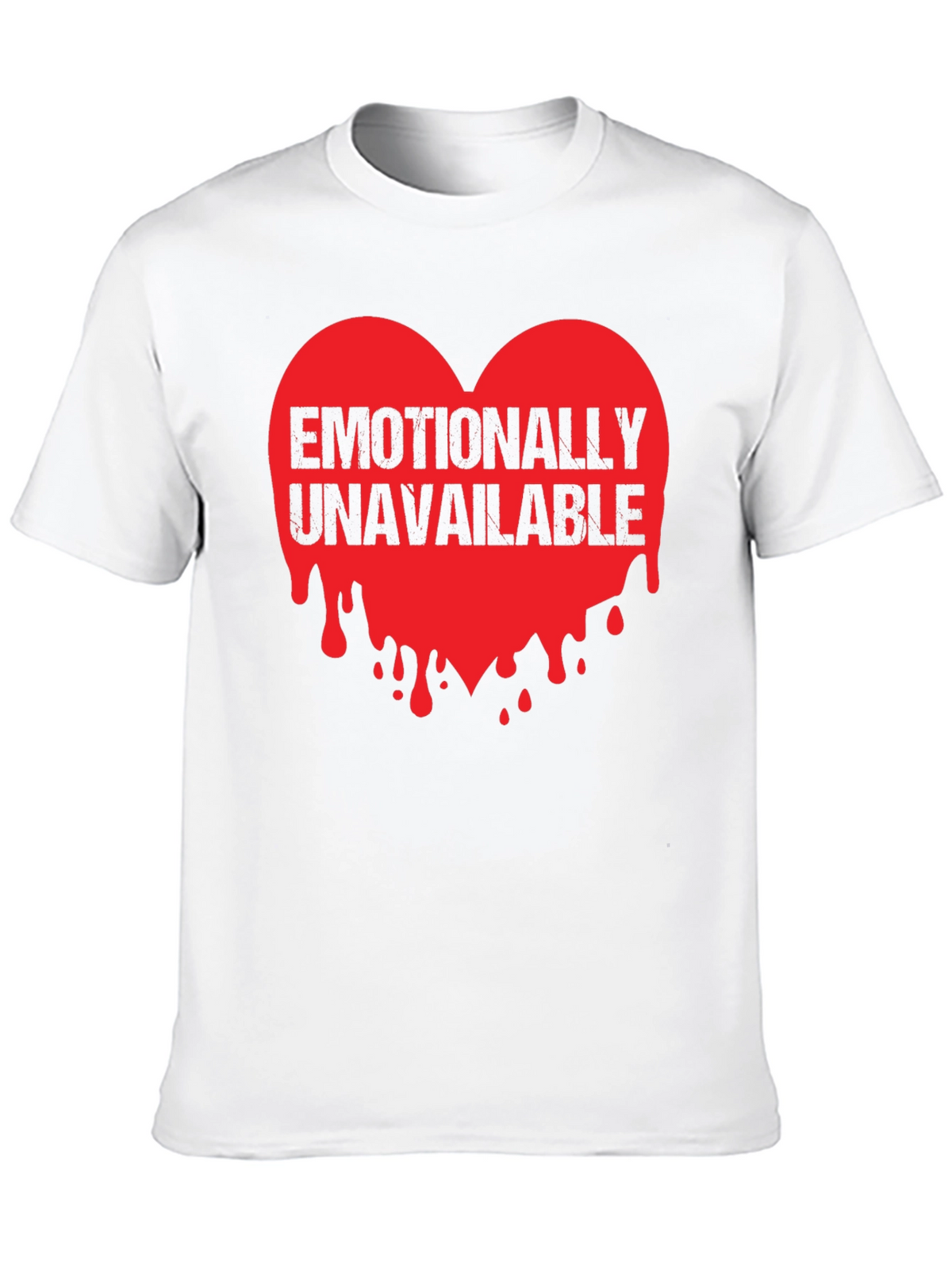Emotionally Unavailable Heart Graphic T-Shirt