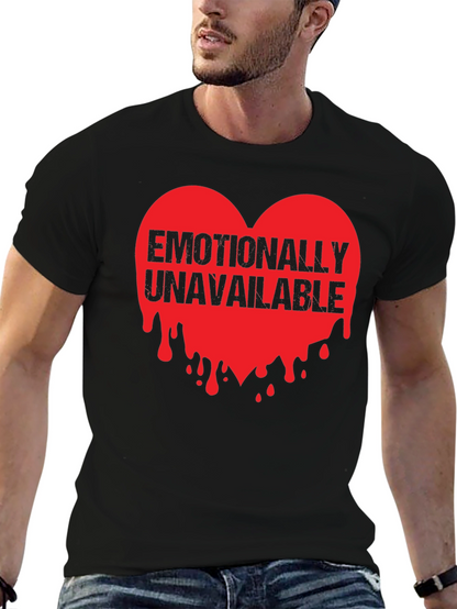 Emotionally Unavailable Heart Graphic T-Shirt