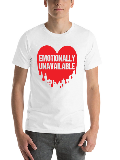 Emotionally Unavailable Heart Graphic T-Shirt