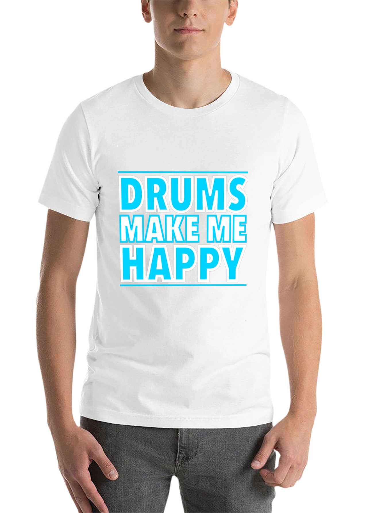 Drums Make Me Happy Graphic T-Shirt