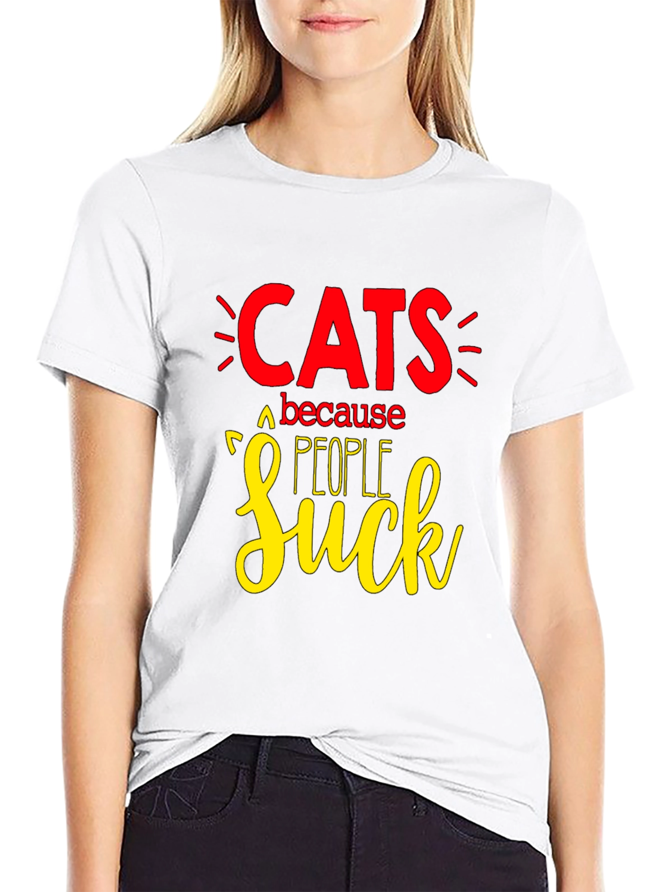 Cats Because People Suck T-Shirt