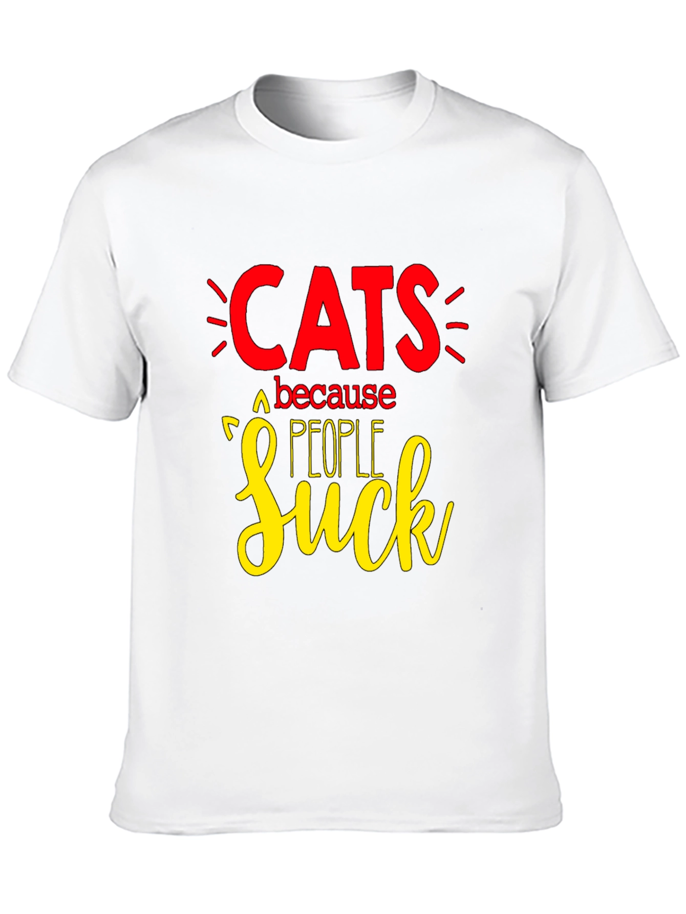 Cats Because People Suck T-Shirt