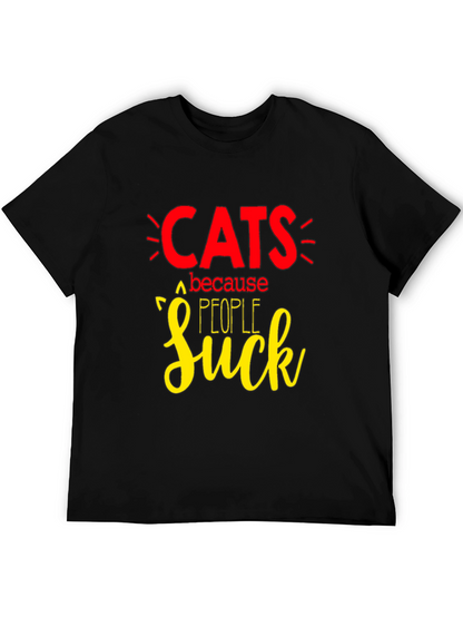 Cats Because People Suck T-Shirt