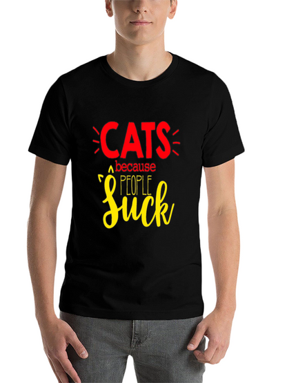 Cats Because People Suck T-Shirt