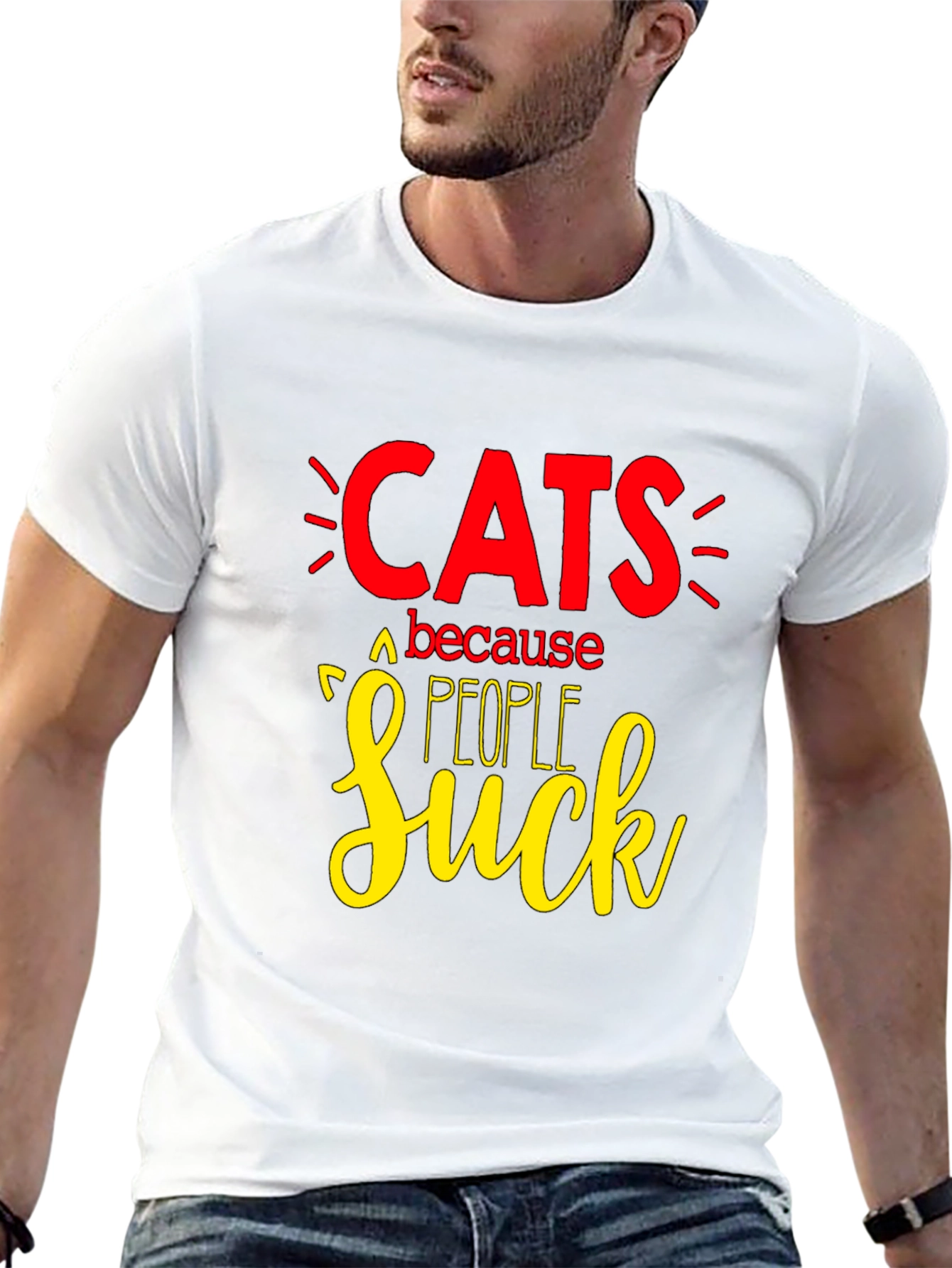Cats Because People Suck T-Shirt