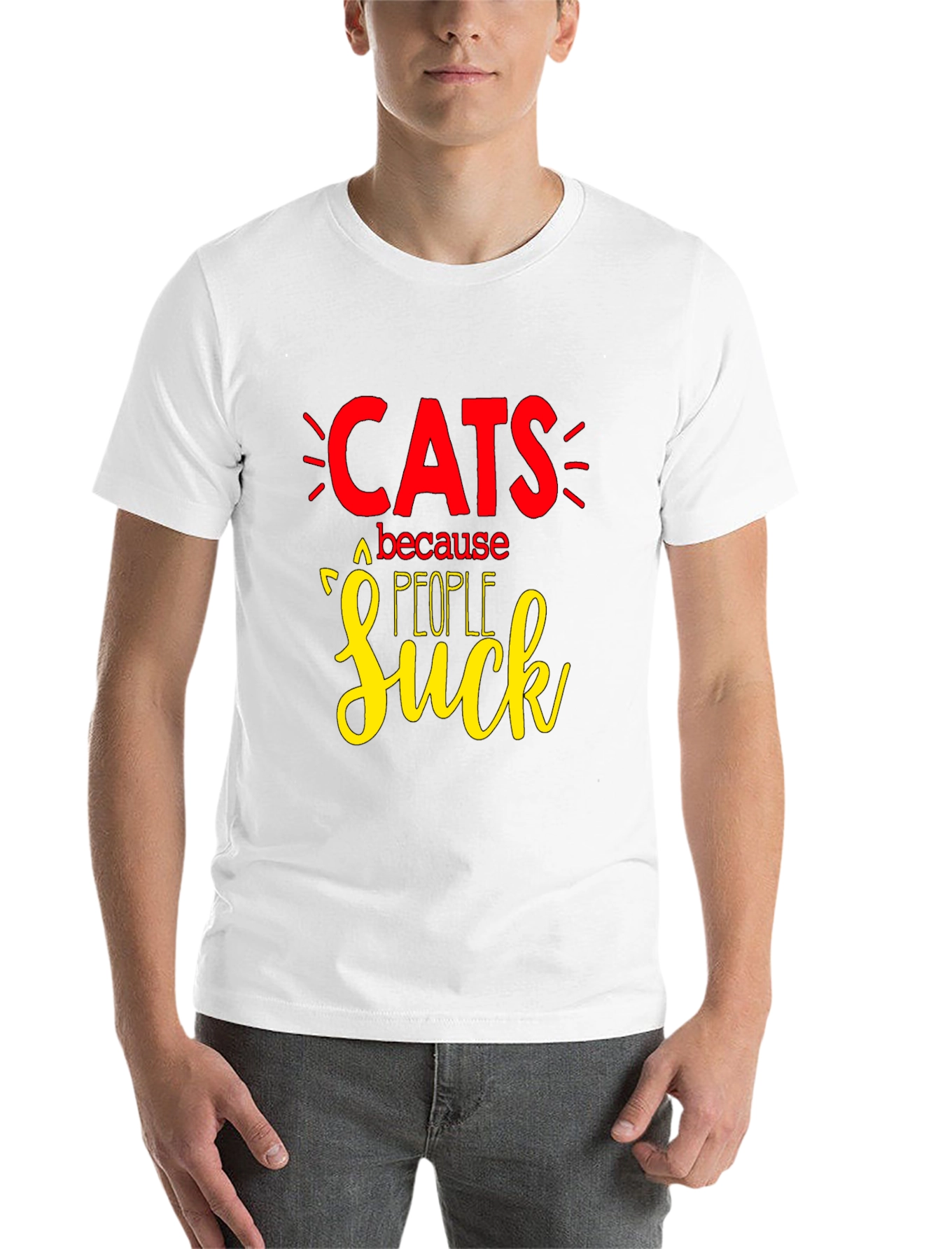 Cats Because People Suck T-Shirt