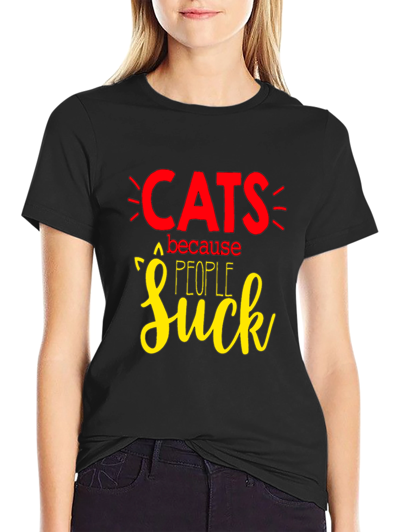 Cats Because People Suck T-Shirt
