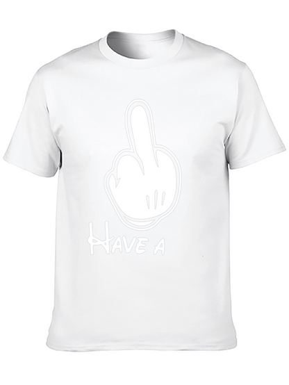 Mickey Mouse Hand Gesture Black Tee
