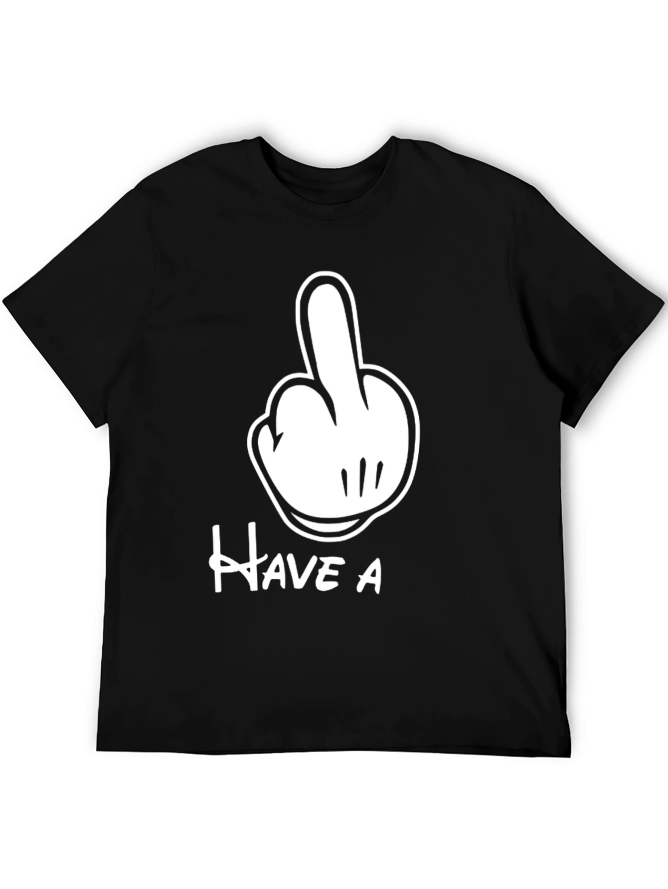 Mickey Mouse Hand Gesture Black Tee