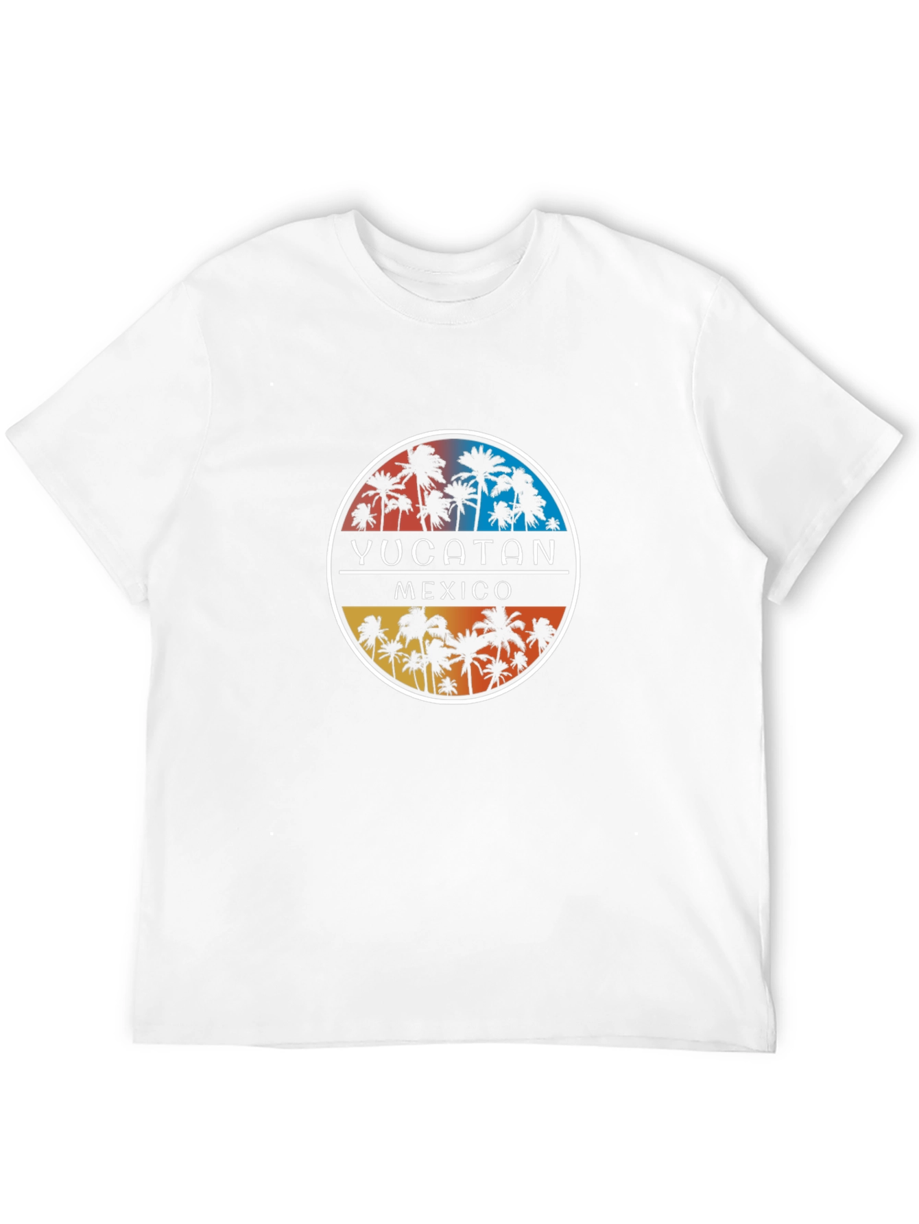 Yucatan Mexico Palm Tree Graphic T-Shirt