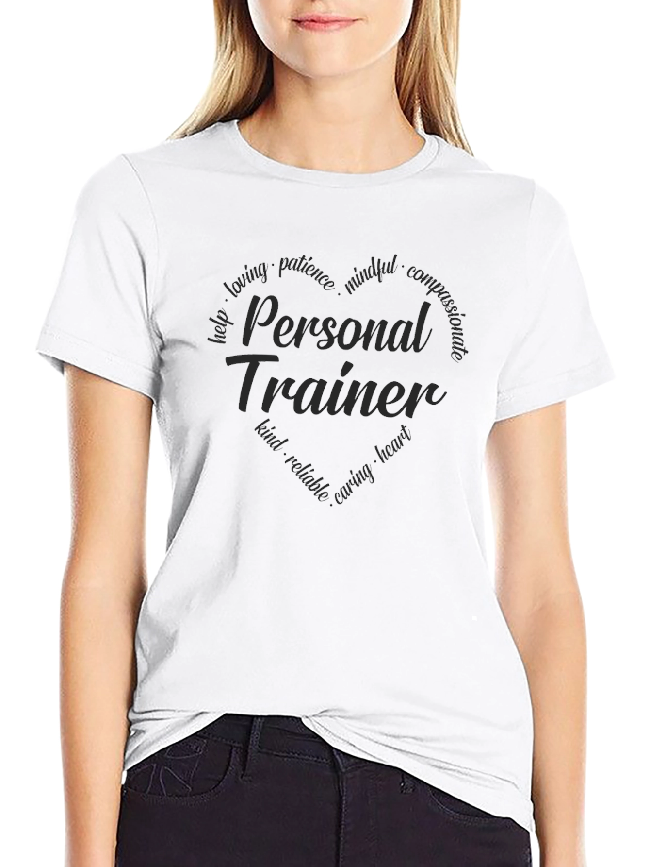 Personal Trainer Heart Graphic T-Shirt