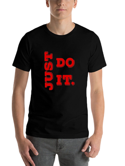 Just Do It Graphic Tee - Black