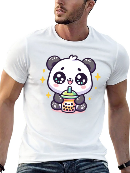 Cute Panda Boba Tea Graphic Tee