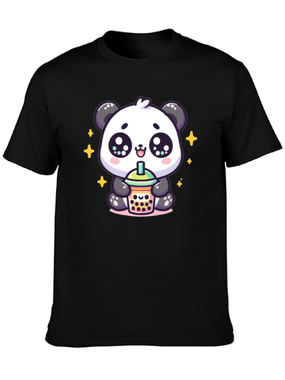 Cute Panda Boba Tea Graphic Tee