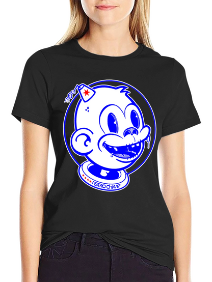 Astro Chimp Graphic Tee - Retro Style