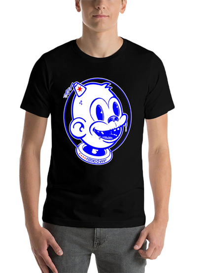 Astro Chimp Graphic Tee - Retro Style