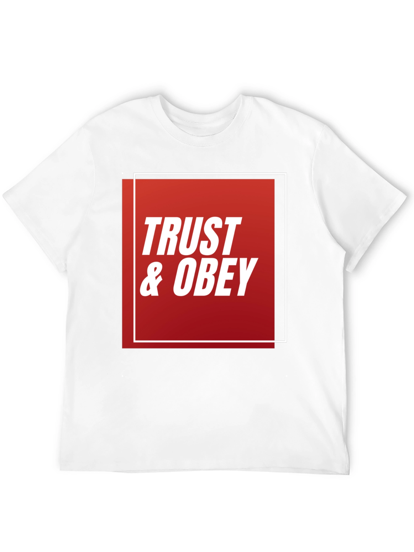 Trust & Obey Graphic Tee - Black Cotton T-Shirt