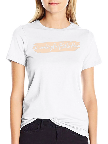 #WorkingOnABetterMe Black Graphic Tee